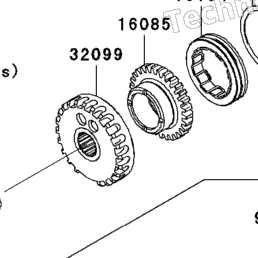 2008 Kawasaki NINJA ZX-10R (ZX1000E8F) Starter Motor | Babbitts