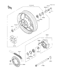 1992 Kawasaki NINJA 600R (ZX600-C5) Rear Wheel/Chain | Babbitts