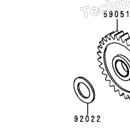 1993 Kawasaki KDX200 (KDX200-E5) Kickstarter Mechanism | Babbitts