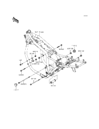 Fit様 確認様 2000 Kawasaki ZRX1100 (ZR1100-C4) Frame Fittings | Babbitts