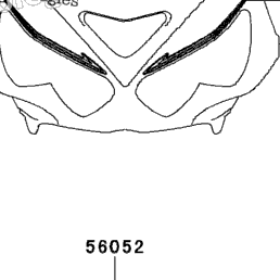 14枚　だいちゃん　キャンプ　ステッカー 2013 Kawasaki NINJA ZX-14R (ZX1400EDFA) Decals (Black)(Edfa