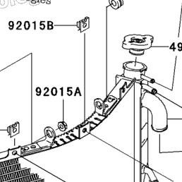 2004 Kawasaki NINJA ZX-6R (ZX636-B2) Radiator | Babbitts Kawasaki