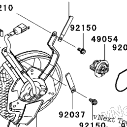 2003 Kawasaki NINJA ZX-6R (ZX636-B1) Radiator | Babbitts Kawasaki
