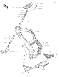 2020 Kawasaki Ninja 1000SX (ZX1002KLF) Frame | Babbitts Kawasaki