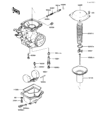 1983 Kawasaki GPz 305 (EX305-B1) Carburetor Parts | Babbitts