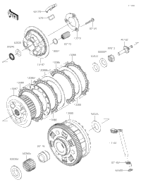 2022 Kawasaki Z900 ABS (ZR900FNFNN) Clutch | Babbitts Kawasaki