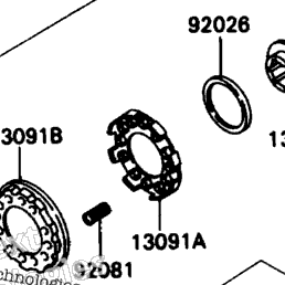 1992 Kawasaki ZX-11 (ZX1100-C3) Clutch | Babbitts Kawasaki Parts House