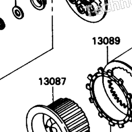 1991 Kawasaki ZX-11 (ZX1100-C2) Clutch | Babbitts Kawasaki Parts House