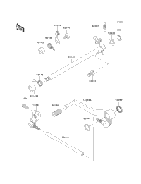 2001 Kawasaki NINJA ZX-6R (ZX600-J2) Gear Change Mechanism