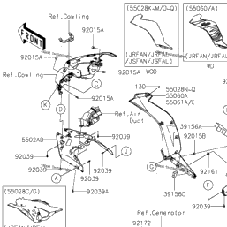 2024 Kawasaki Ninja ZX-6R ABS (ZX636JRFBN) Cowling Lowers