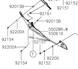 2024 Kawasaki Ninja ZX-6R ABS (ZX636JRFBN) Cowling Lowers