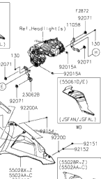 2024 Kawasaki Ninja ZX-6R ABS (ZX636JRFBN) Cowling Lowers