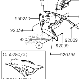 2024 Kawasaki Ninja ZX-6R ABS (ZX636JRFAN) Cowling Lowers | Part Shark