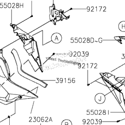 2024 Kawasaki Ninja ZX-6R ABS (ZX636JRFBN) Cowling Lowers 2
