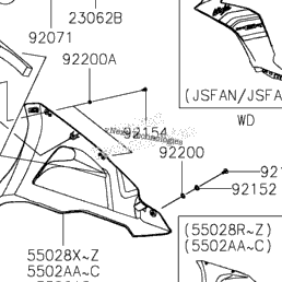 2024 Kawasaki Ninja ZX-6R ABS (ZX636JRFBN) Cowling Lowers