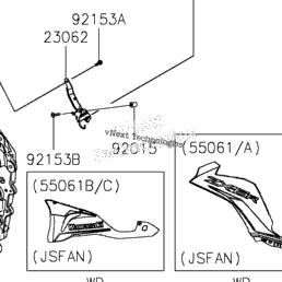 2024 Kawasaki Ninja ZX-6R ABS (ZX636JRFBN) Cowling Lowers