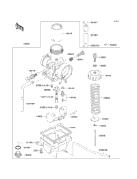 1996 Kawasaki KX60 (KX60-B12) Carburetor | Babbitts Kawasaki