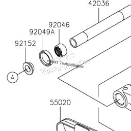 diagram、ブルゾン 2024 Kawasaki Ninja ZX-6R ABS (ZX636JRFAL) Swingarm | Babbitts