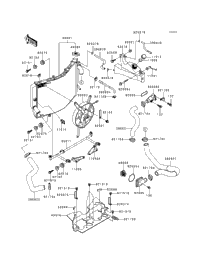 1999 Kawasaki NINJA ZX-6R (ZX600-G2) Radiator | Babbitts Kawasaki