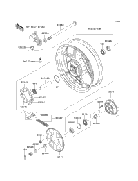 2007 Kawasaki NINJA 650R (EX650A7F) Rear Wheel/Chain | Babbitts