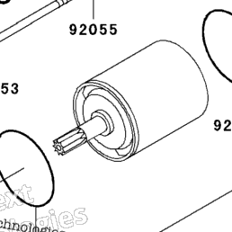 2003 Kawasaki NINJA ZX-6R (ZX636-B1) Starter Motor | Babbitts