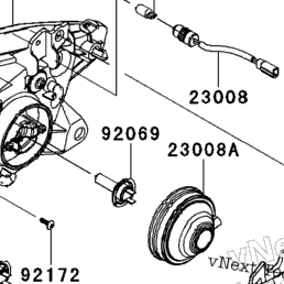 2013 Kawasaki NINJA ZX-6R (ZX636EDF) Headlight(S) | Babbitts