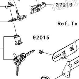 2012 Kawasaki NINJA 1000 (ZX1000GCF) Ignition Switch/Locks