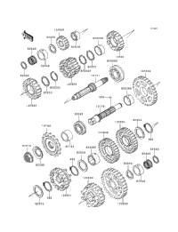 1993 Kawasaki NINJA ZX-6 (ZX600-E1) Transmission (&Nami