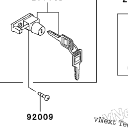 2001 Kawasaki VOYAGER XII (ZG1200-B15) Ignition Switch/Locks