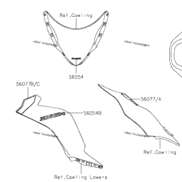 2024 Kawasaki Ninja ZX-6R (US) (ZX636KRFAL) Decals(Black