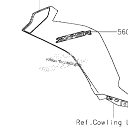 2024 Kawasaki Ninja ZX-6R (US) (ZX636KRFAL) Decals(Black