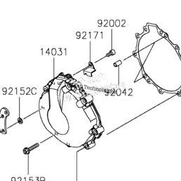 2024 Kawasaki Ninja ZX-6R (US) (ZX636KRFAL) Engine Cover(S