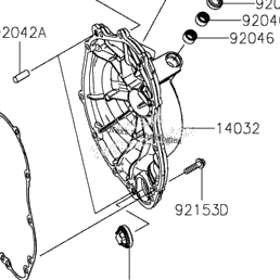 2024 Kawasaki Ninja ZX-6R (US) (ZX636KRFAL) Engine Cover(S