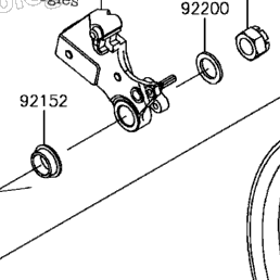 2017 Kawasaki NINJA ZX-10R ABS (ZX1000SHFA) Rear Wheel/Chain