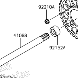 2017 Kawasaki NINJA ZX-10R ABS (ZX1000SHFA) Rear Wheel/Chain
