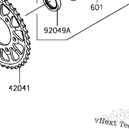2017 Kawasaki NINJA ZX-10R ABS (ZX1000SHFA) Rear Wheel/Chain