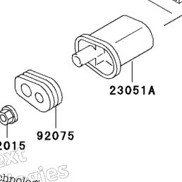 RT-196539専用 2000 Kawasaki NINJA ZX-6R (ZX600-J1) Turn Signals | Babbitts