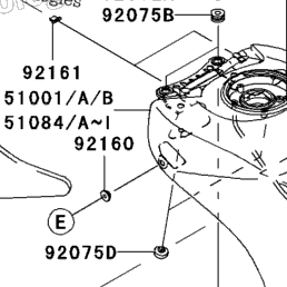 2007 Kawasaki NINJA ZX-14 (ZX1400A7F) Fuel Tank | Babbitts