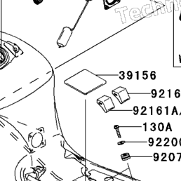 2006 Kawasaki NINJA ZX-14 (ZX1400A6F) Fuel Tank | Babbitts