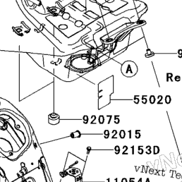 2006 Kawasaki NINJA ZX-14 (ZX1400A6F) Fuel Tank | Babbitts