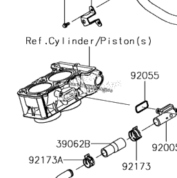 2017 Kawasaki NINJA 300 ABS (EX300BHFB) Water Pipe | Babbitts