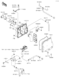 2007 Kawasaki JET SKI STX-12F (JT1200D7F) Intake Silencer