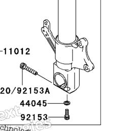 ころう 2005 Kawasaki Z1000 (ZR1000-A3) Front Fork | Babbitts Kawasaki