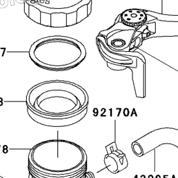 2006 Kawasaki NINJA ZX-6R (ZX636C6F) Front Master Cylinder