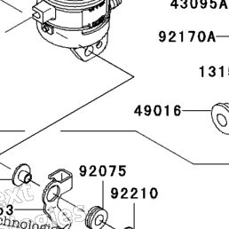 2006 Kawasaki NINJA ZX-6R (ZX636C6F) Front Master Cylinder