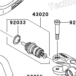 Mr.ギリギリマスターページ②　配送分担及び組立説明 2006 Kawasaki NINJA ZX-6R (ZX636C6F) Front Master Cylinder