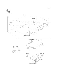 2004 Kawasaki ZZR600 (ZX600-E12) Seat | Babbitts Kawasaki