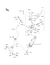 2013 Kawasaki NINJA 300 (EX300ADFA) Front Master Cylinder