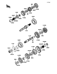 1990 Kawasaki ZX-10 (ZX1000-B3) Transmission | Babbitts Suzuki