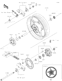 2023 Kawasaki Ninja 400 ABS (EX400GPFBN) Rear Wheel/Chain | Holzhauers